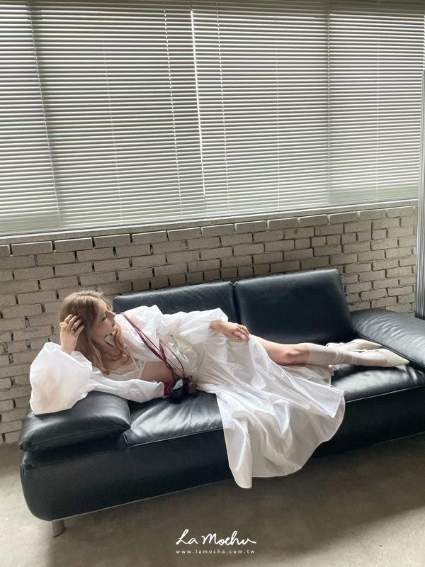 歐美腰頭抓摺長裙
